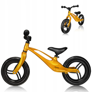 Balančný bicykel Lionelo Bart 12" zlatý
